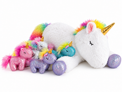 Unicorn Plush Mommy with 4 Babies